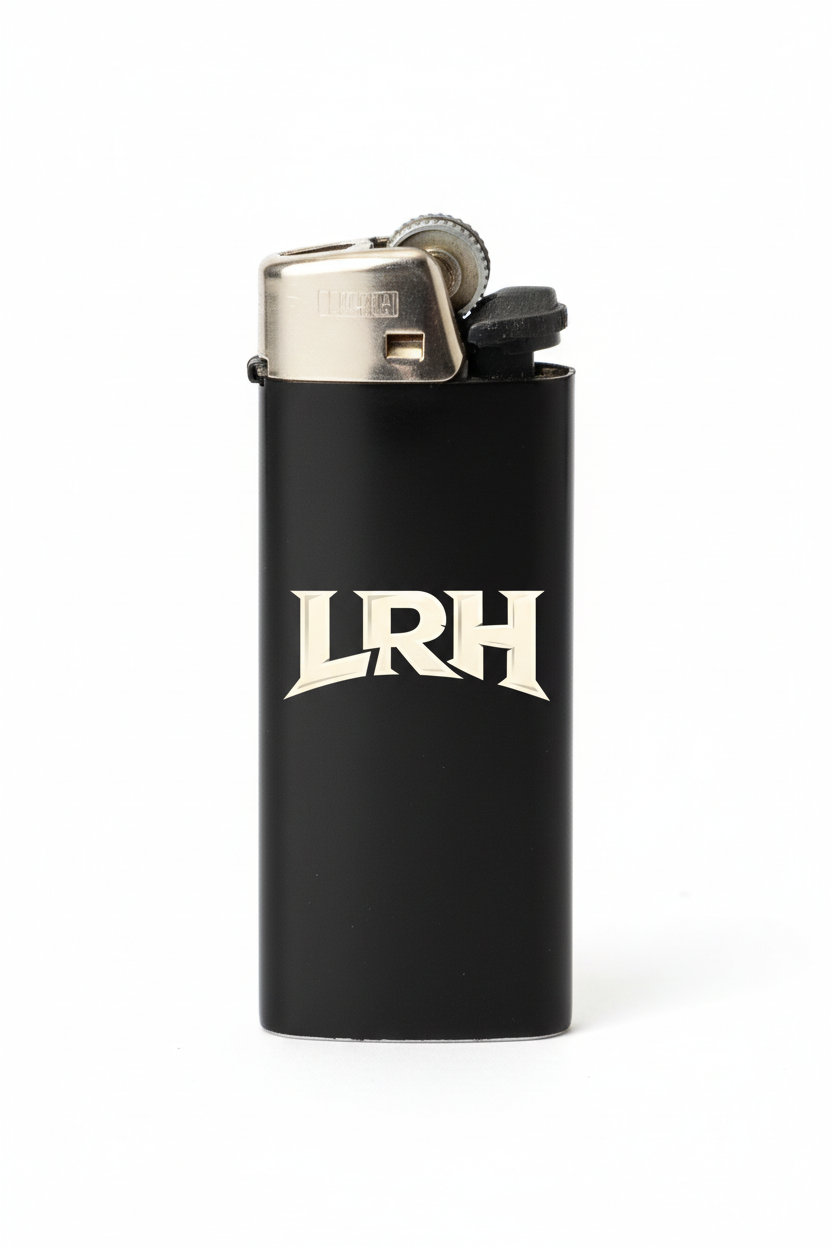Black BIC lighter with LRH logo
